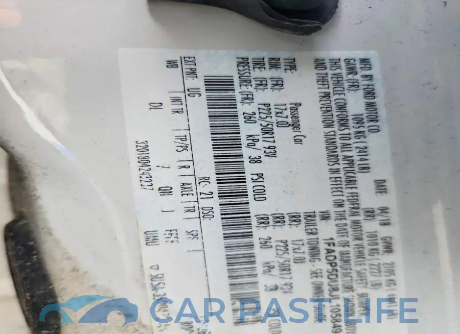 1FADP5DU8JL105849# 13