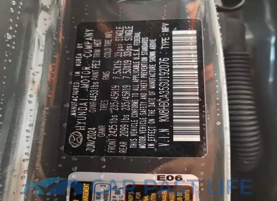 KM8HBCA35SU192076# 13
