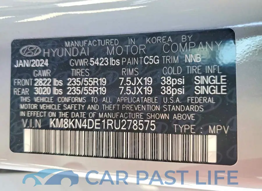 KM8KN4DE1RU278575# 13