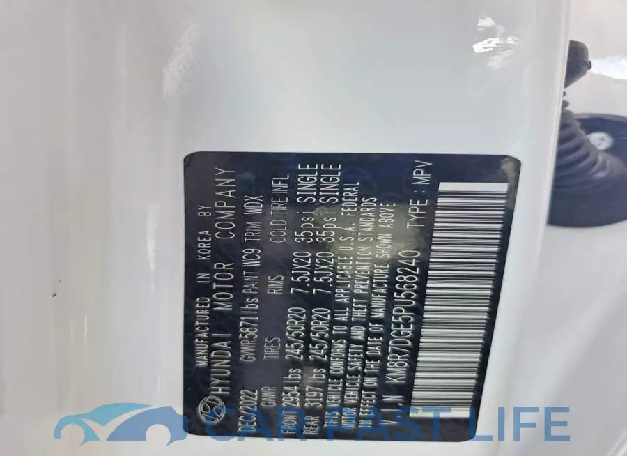KM8R7DGE5PU568240# 13