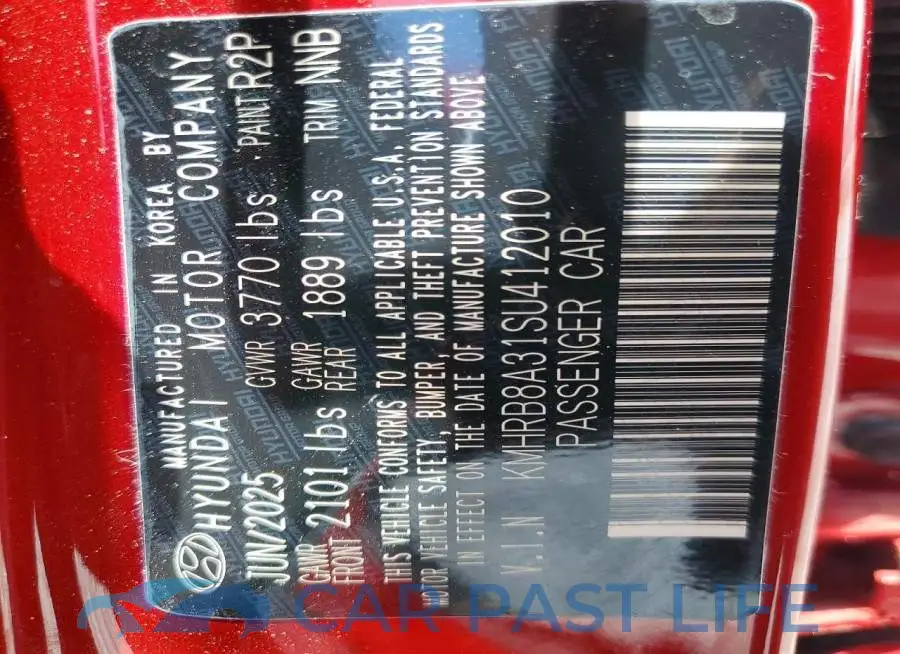 KMHRB8A31SU412010# 13