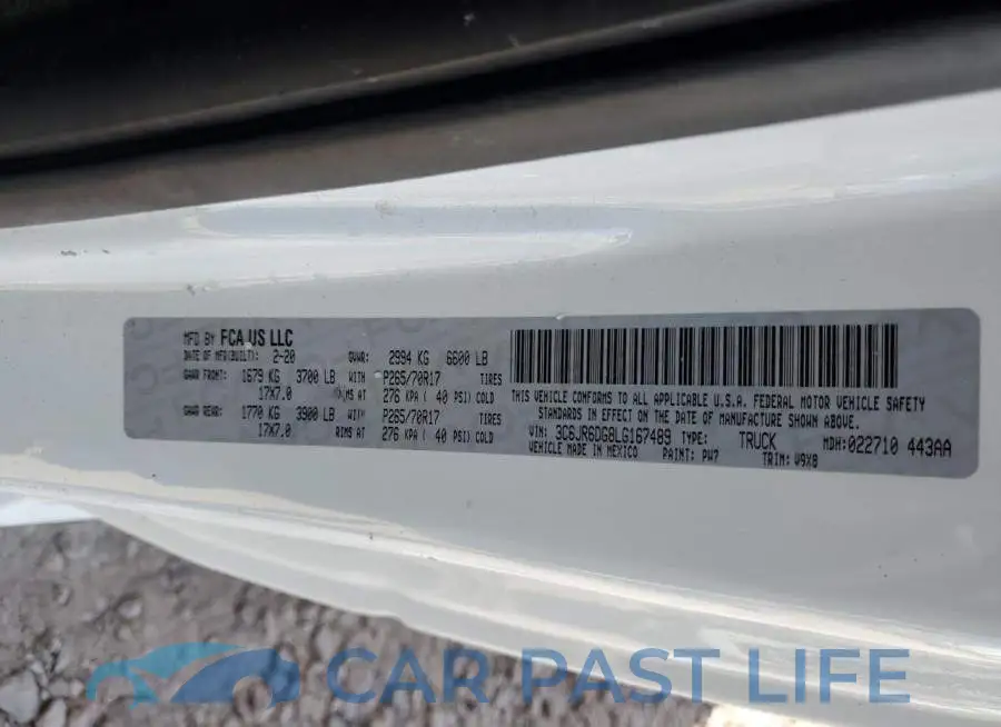 3C6JR6DG8LG167489# 12