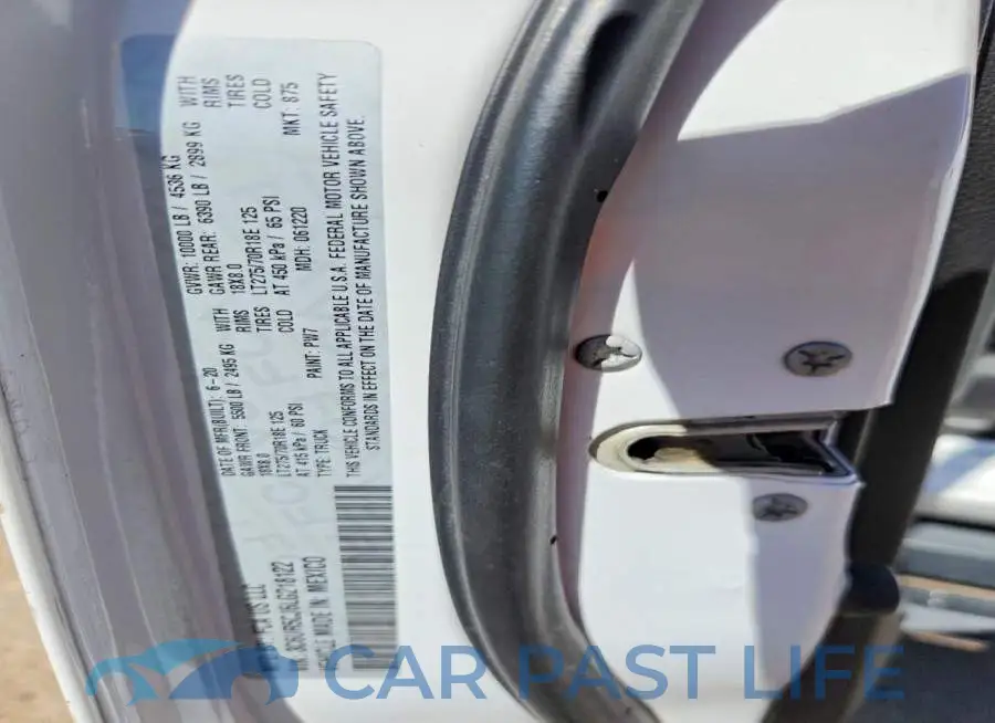 3C6UR5CJ6LG218122# 12