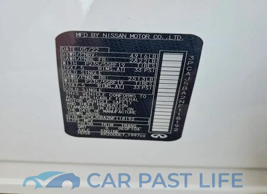 3PCAJ5BA2NF118192# 12