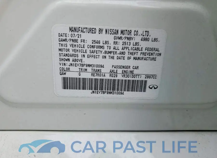 JN1EV7BP9NM310094# 12