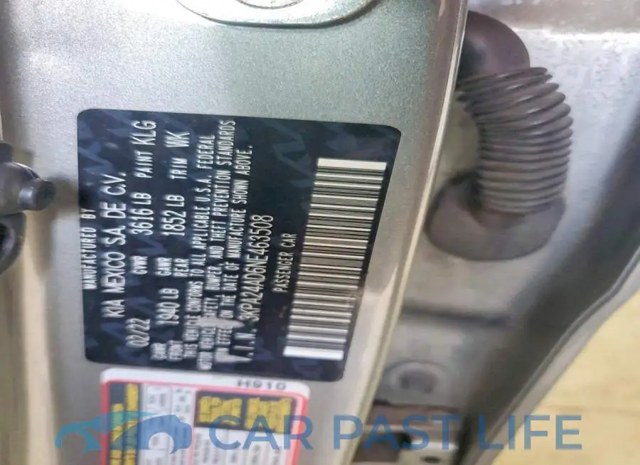 3KPA24AD6NE463508# 12