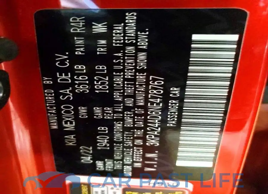 3KPA24AD6NE478767# 12