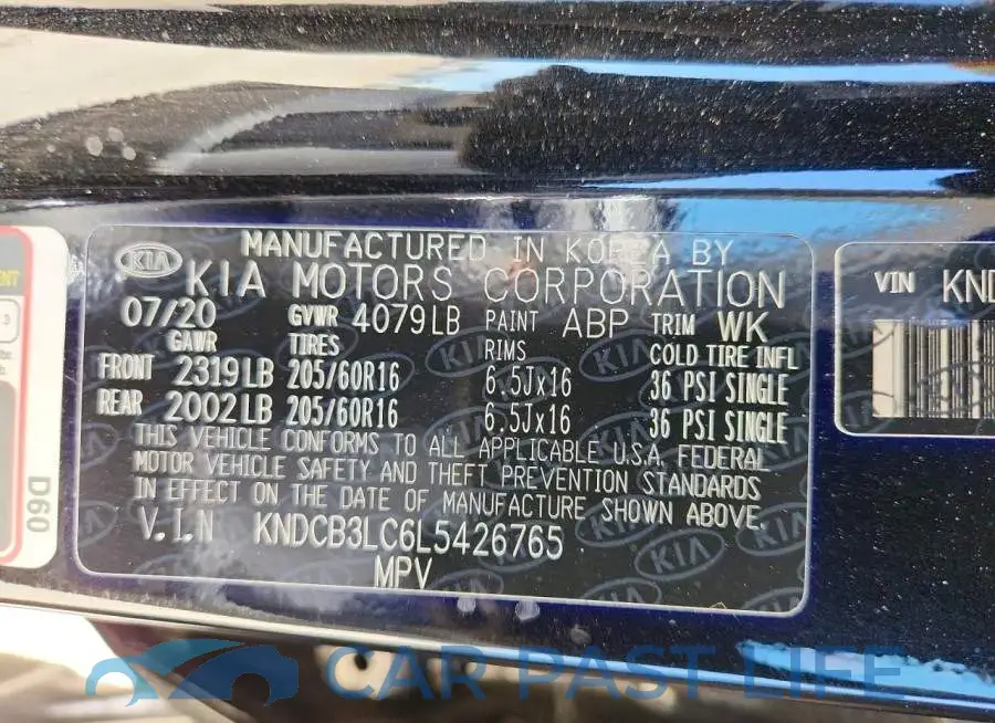 KNDCB3LC6L5426765# 13