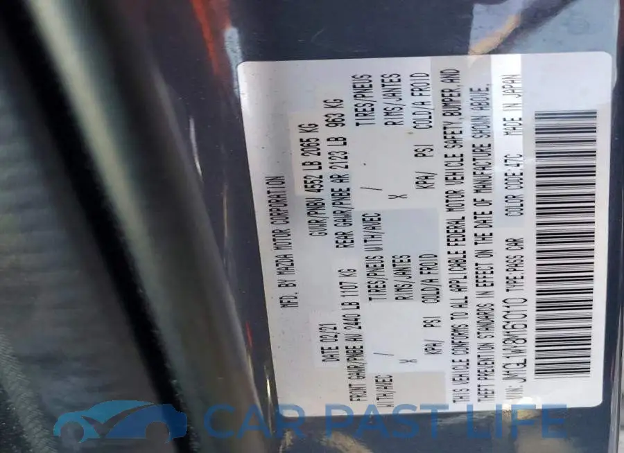 JM1GL1WY8M1610110# 12