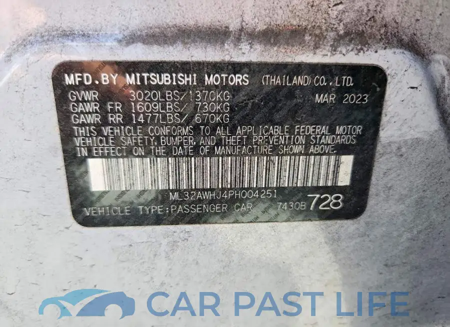ML32AWHJ4PH004251# 12
