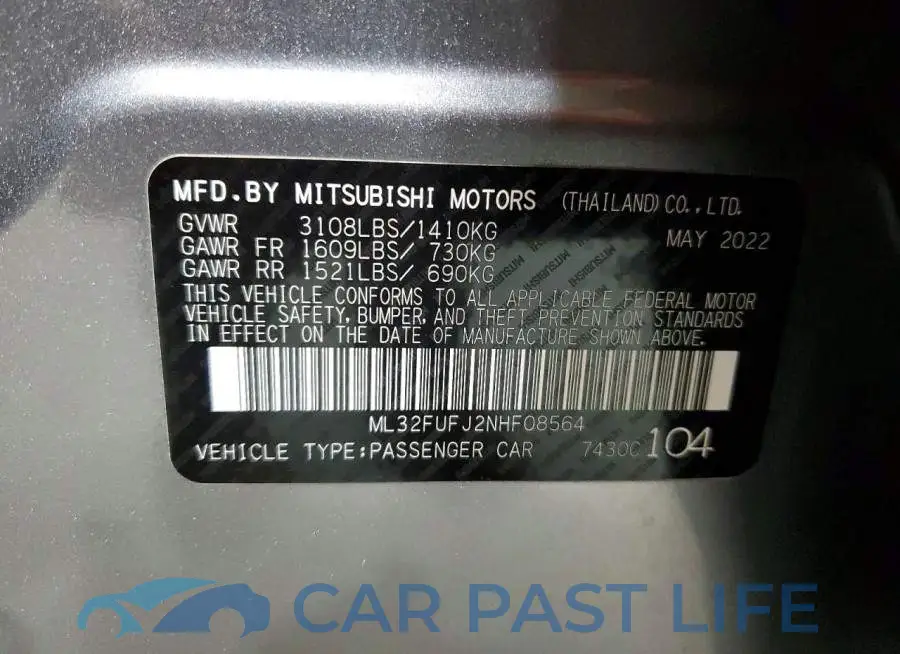 ML32FUFJ2NHF08564# 12