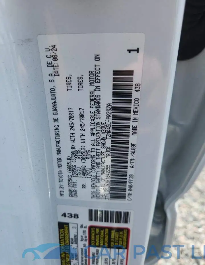 3TYLB5JN3RT042255# 12