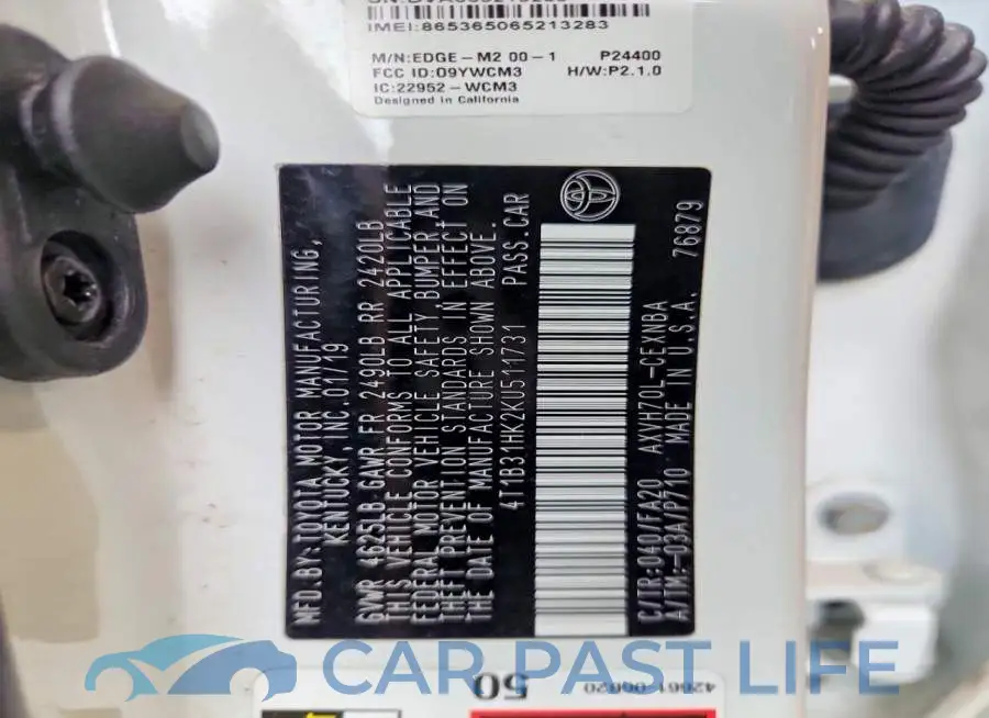 4T1B31HK2KU511731# 12