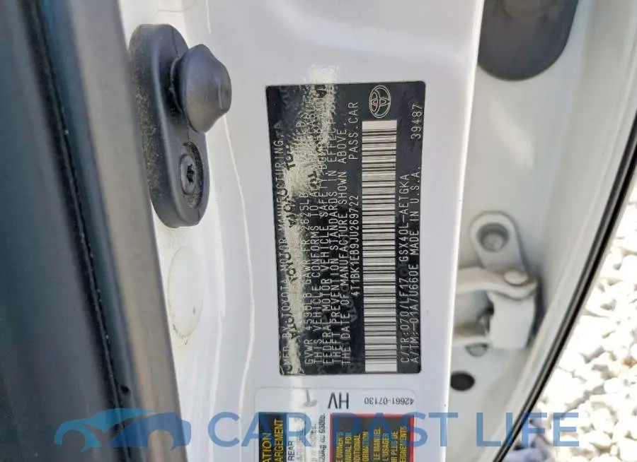 4T1BK1EB9JU269722# 12
