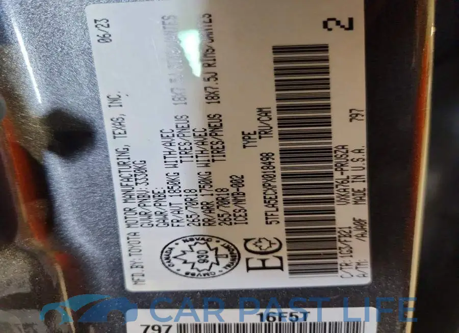 5TFLA5ECXPX018498# 12