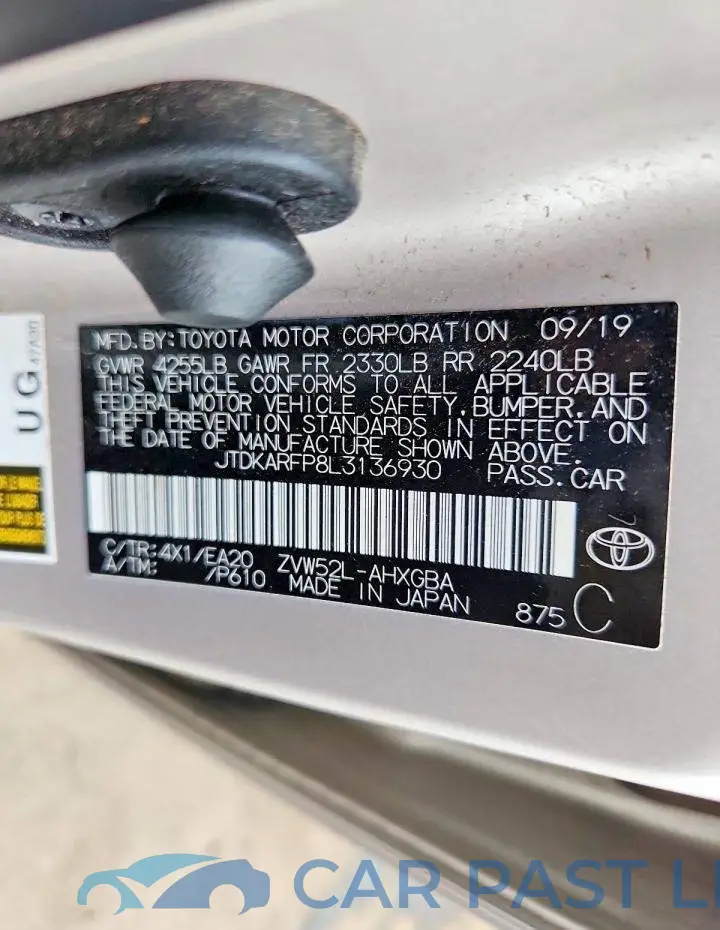 JTDKARFP8L3136930# 12