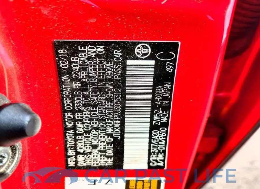 JTDKARFP9J3075312# 12