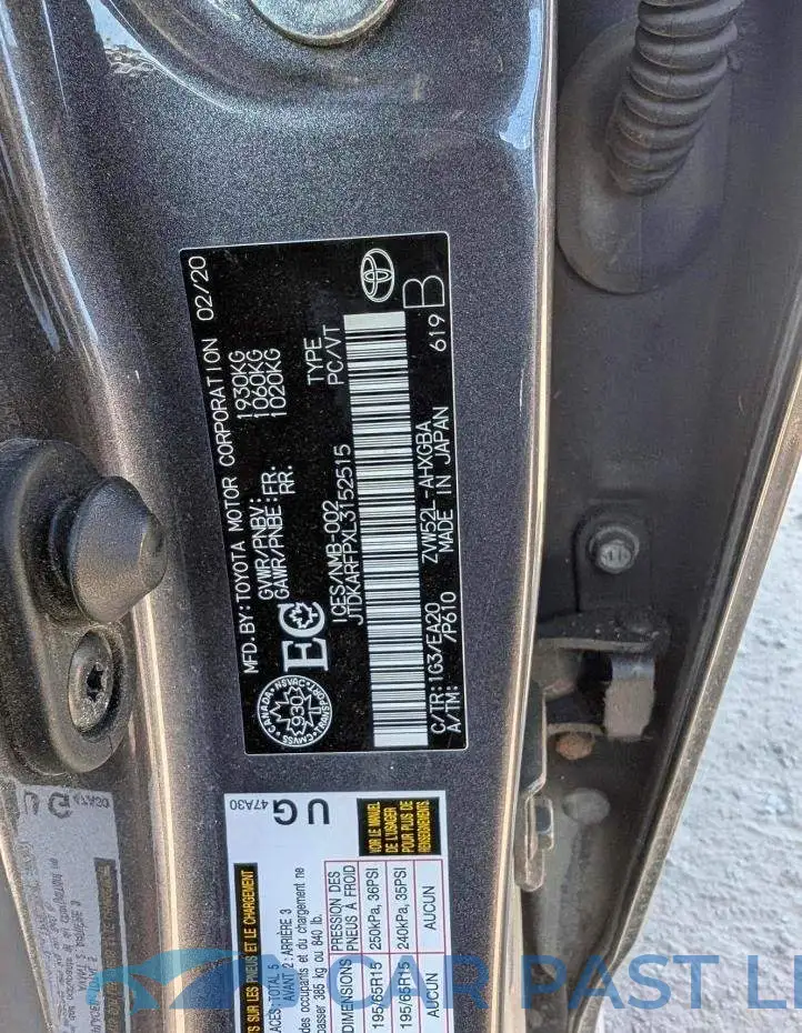 JTDKARFPXL3152515# 14