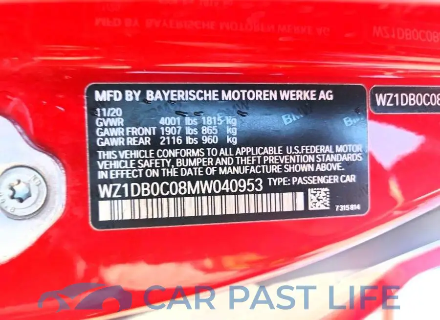 WZ1DB0C08MW040953# 12