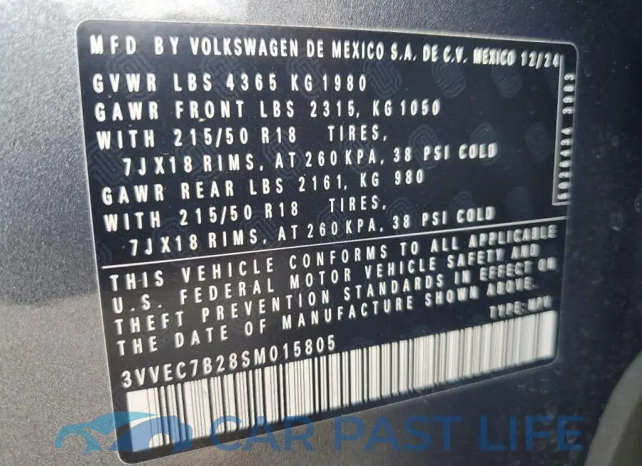 3VVEC7B28SM015805# 13