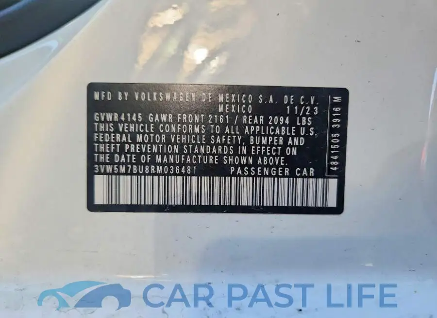 3VW5M7BU8RM036481# 12