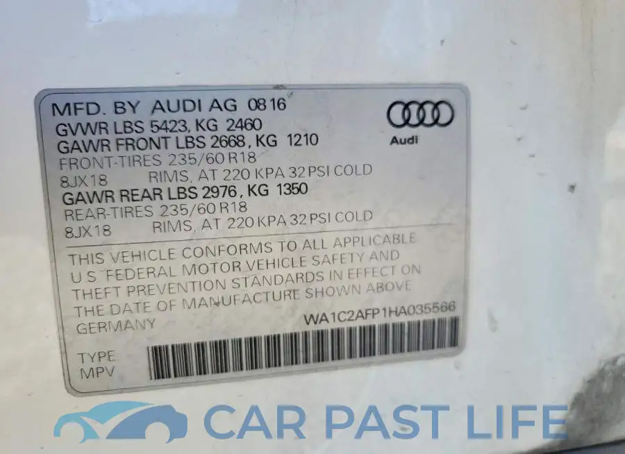 WA1C2AFP1HA035566# 13