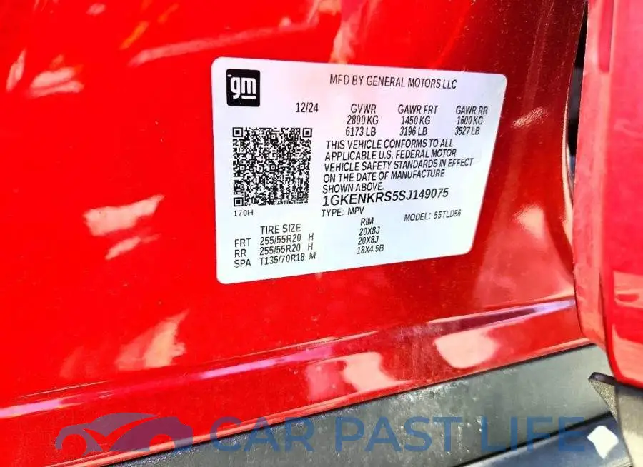 1GKENKRS5SJ149075# 14