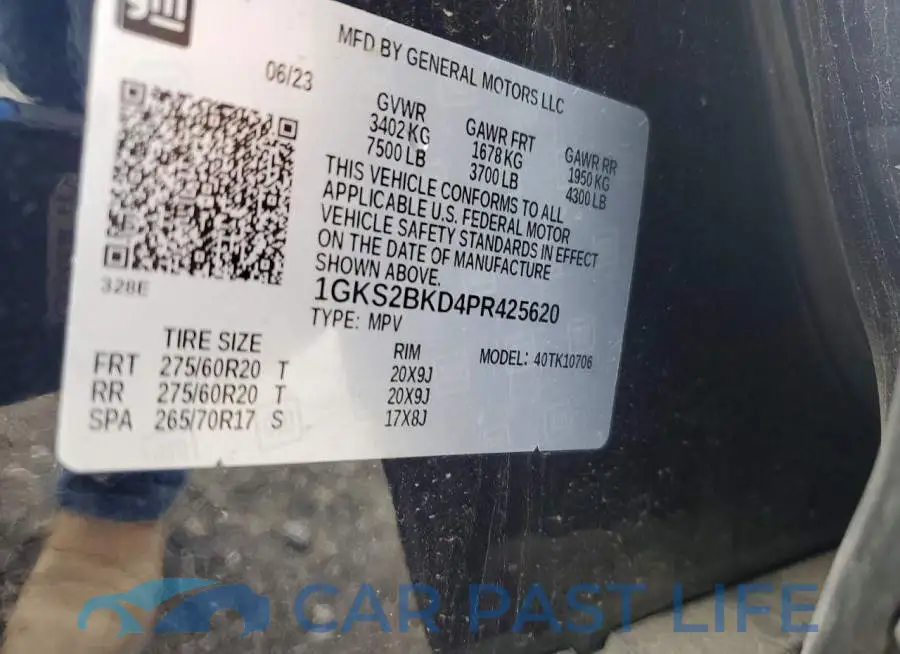 1GKS2BKD4PR425620# 13