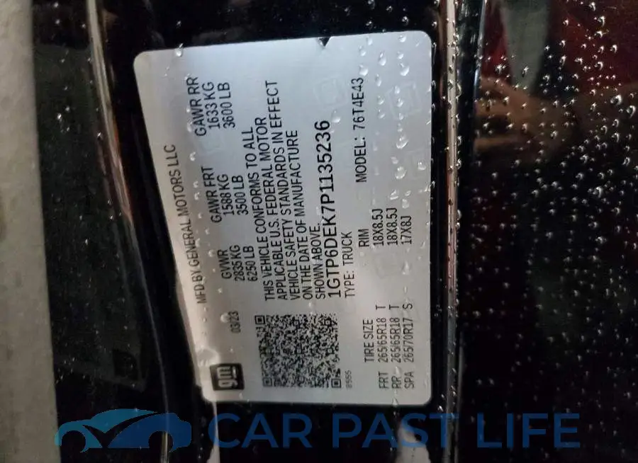 1GTP6DEK7P1135236# 12