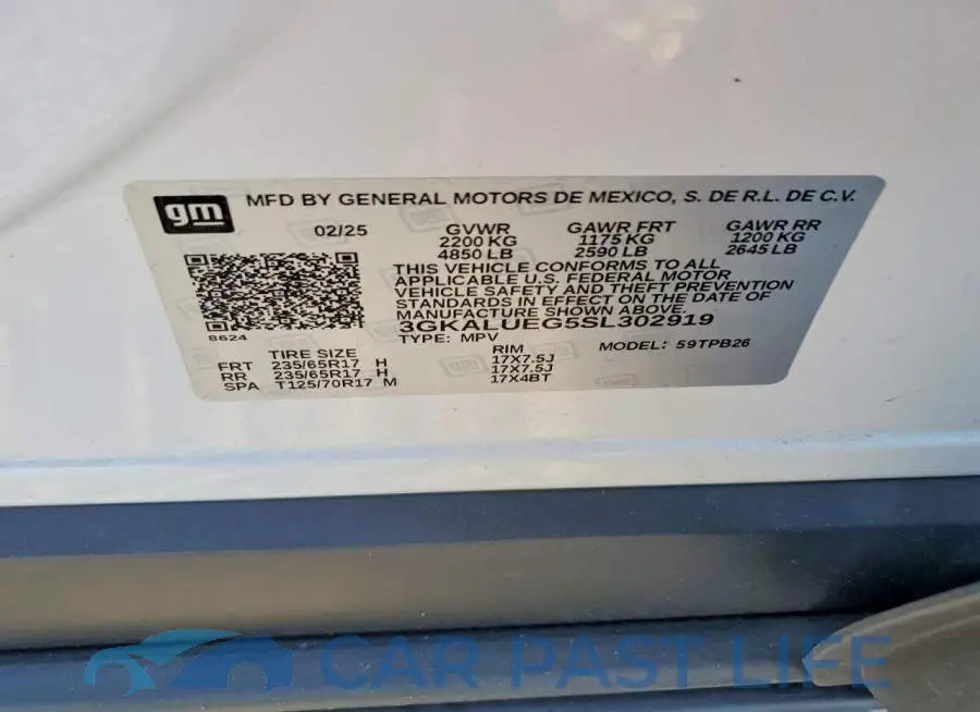 3GKALUEG5SL302919# 13