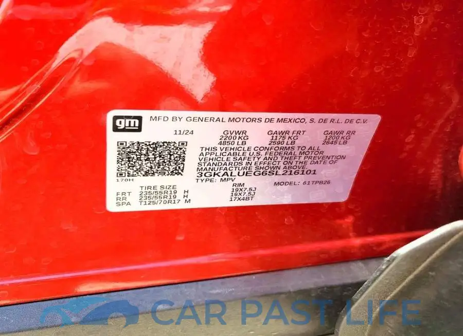 3GKALUEG6SL216101# 14
