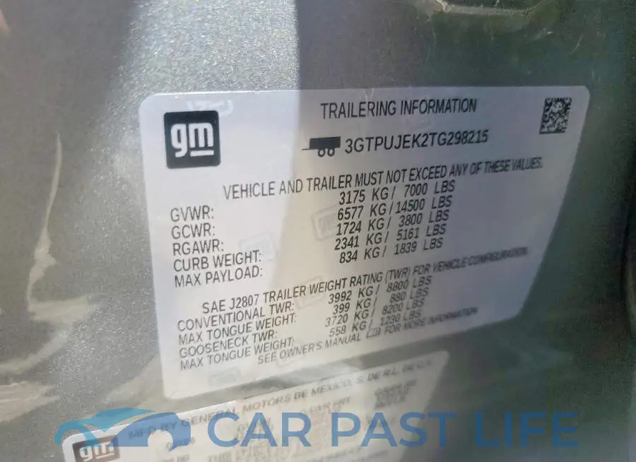 3GTPUJEK2TG298215# 12