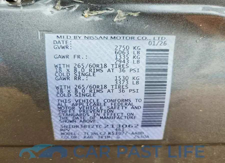 5N1DR3BT2TC213062# 13