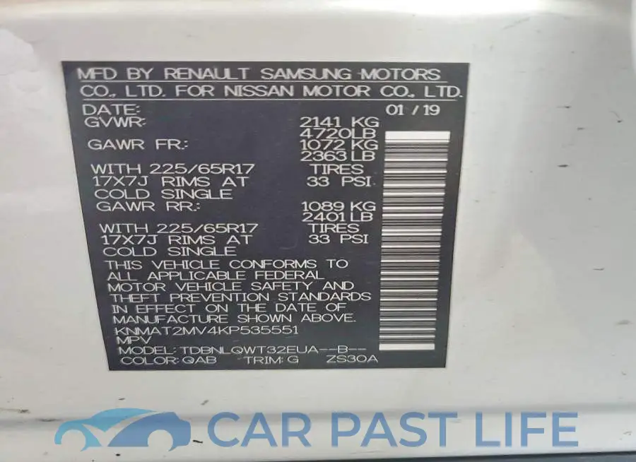 KNMAT2MV4KP535551# 13