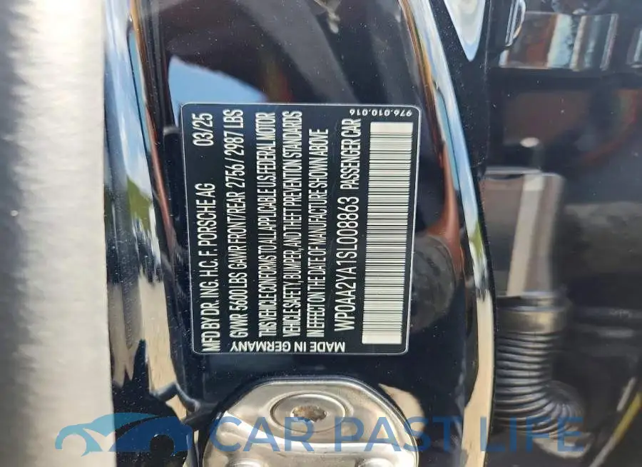 WP0AA2YA1SL008863# 13