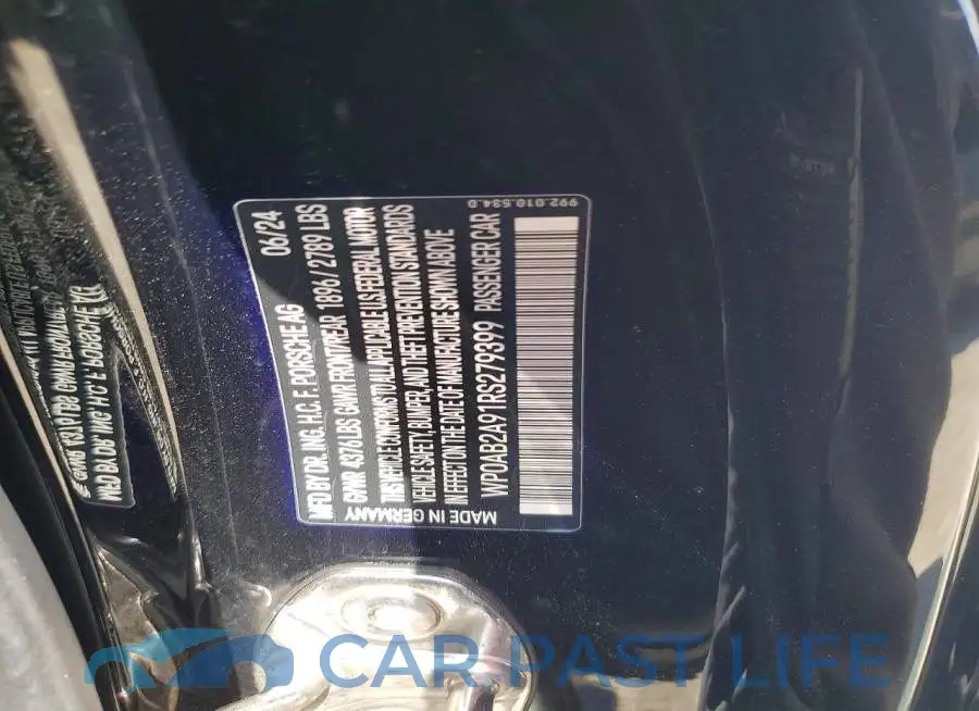 WP0AB2A91RS279399# 12