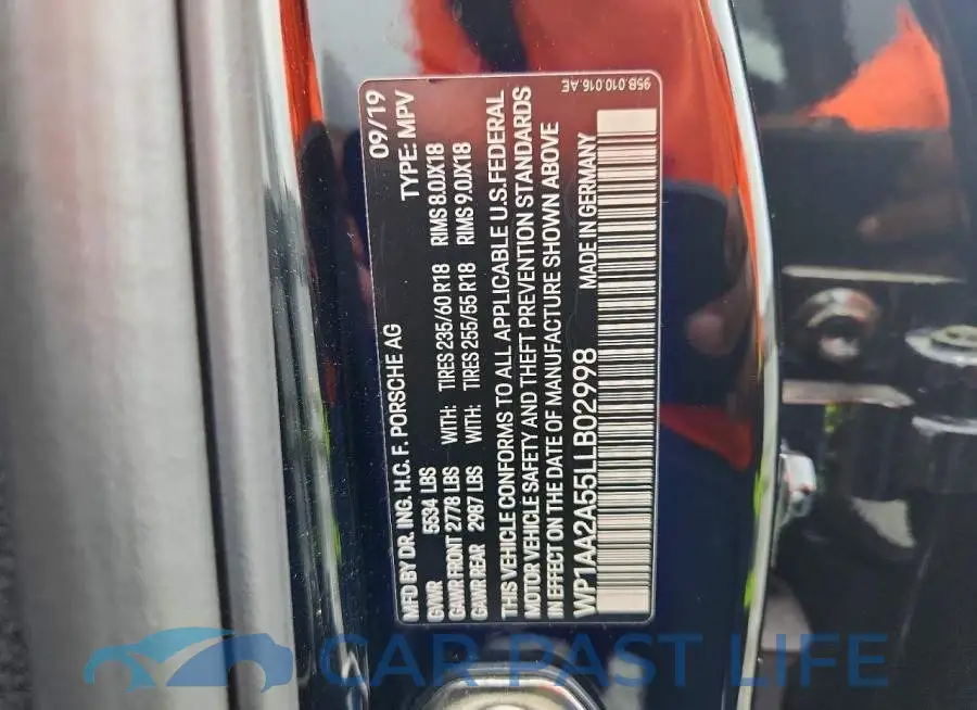 WP1AA2A55LLB02998# 13