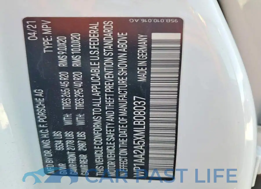 WP1AA2A5XMLB08037# 14