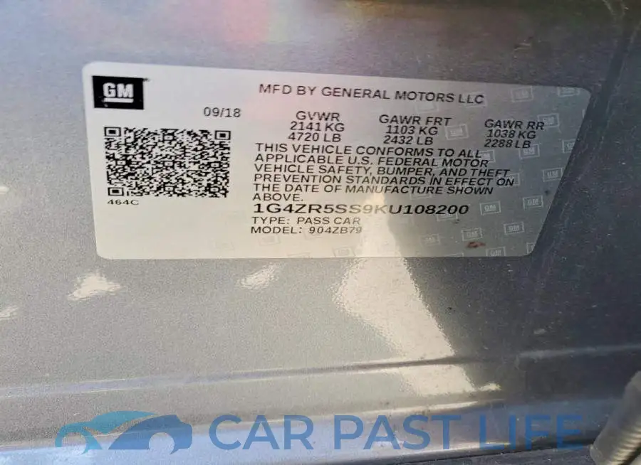 1G4ZR5SS9KU108200# 12