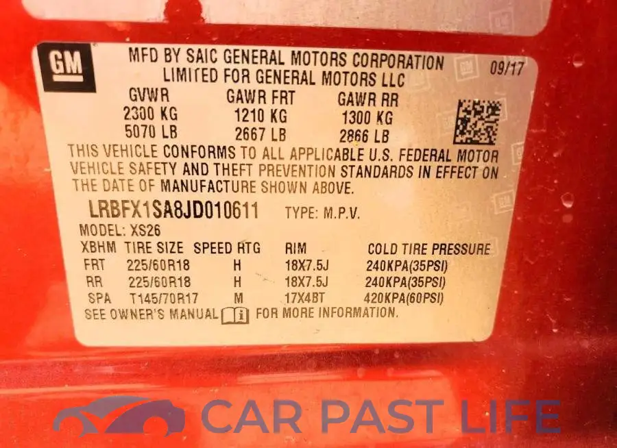 LRBFX1SA8JD010611# 12