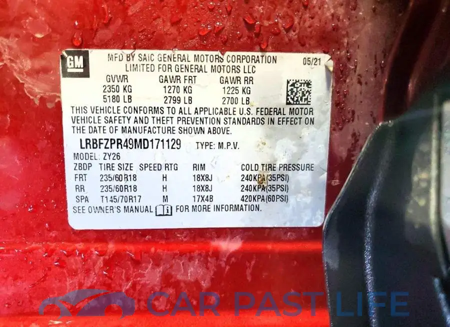 LRBFZPR49MD171129# 12