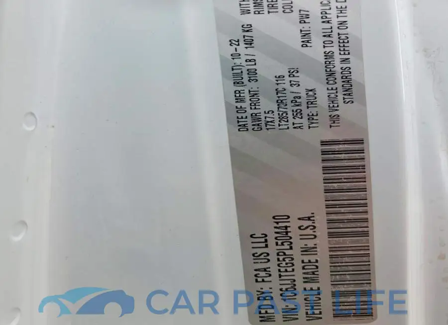 1C6JJTEG5PL504410# 13
