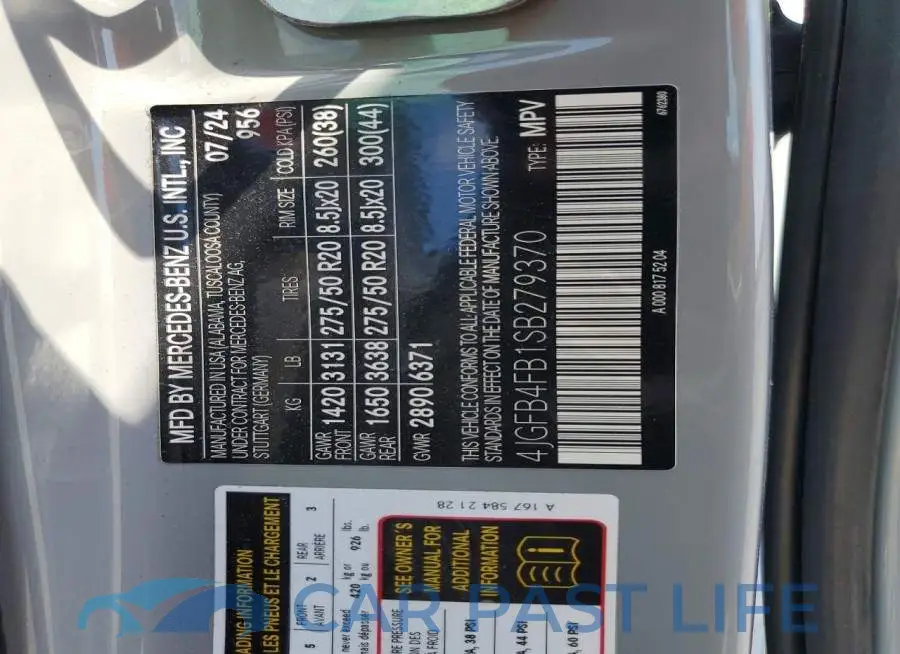 4JGFB4FB1SB279370# 14
