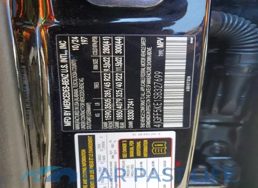 4JGFF5KE1SB327699# 14