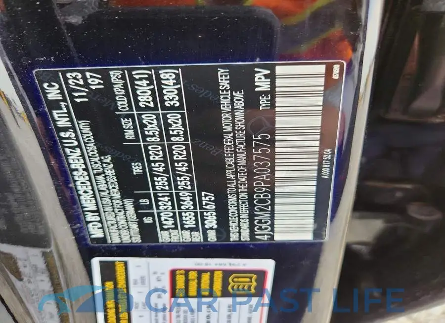 4JGGM2CB9PA037575# 13