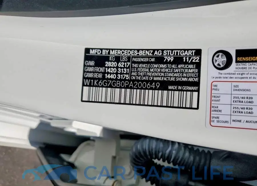 W1K6G7GB0PA200649# 12