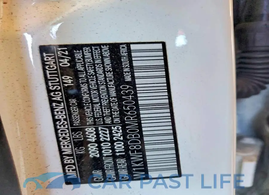 W1KWF8DB0MR650439# 12