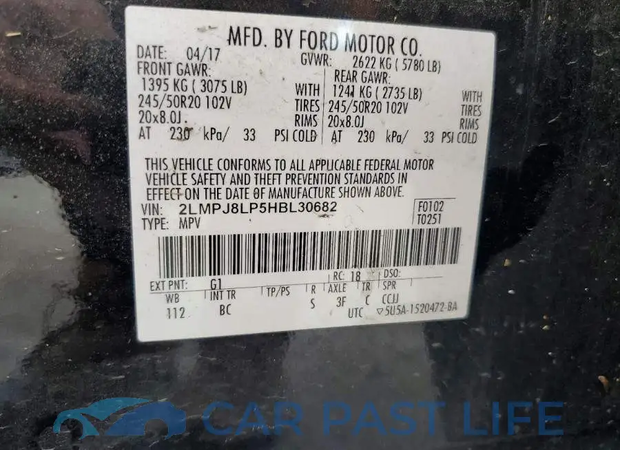 2LMPJ8LP5HBL30682# 13