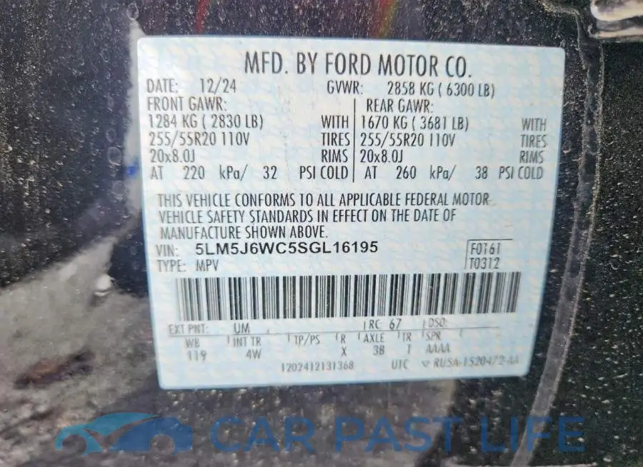 5LM5J6WC5SGL16195# 14
