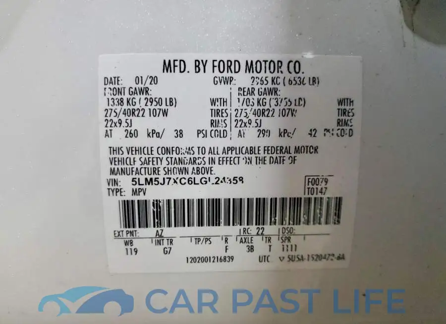 5LM5J7XC6LGL24358# 13